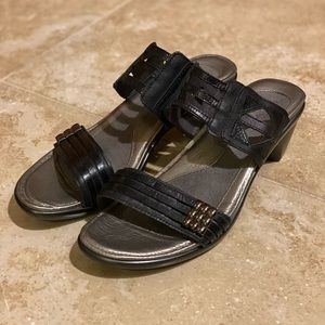 Naot Black Wedge Sandal- Size 38